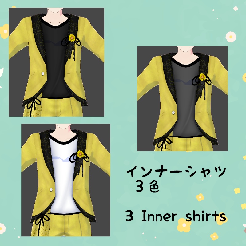 VRoid 花のひと時 セット Floral moment Set