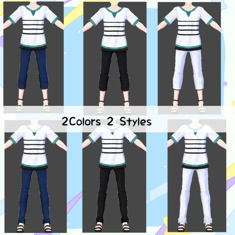 VRoid 爽快な太陽セット Sunny Delight Set