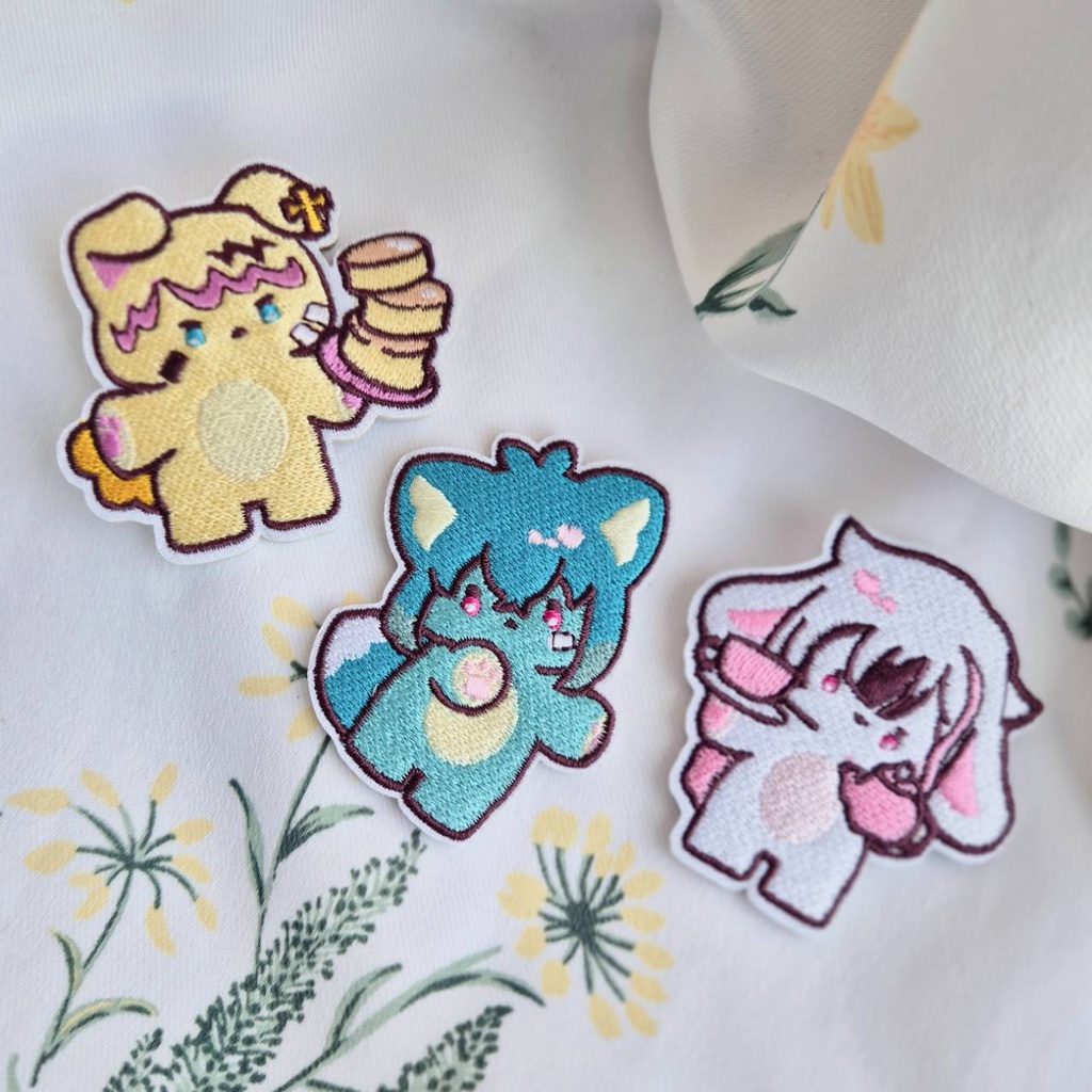 もふな１階執事の刺繍ワッペン