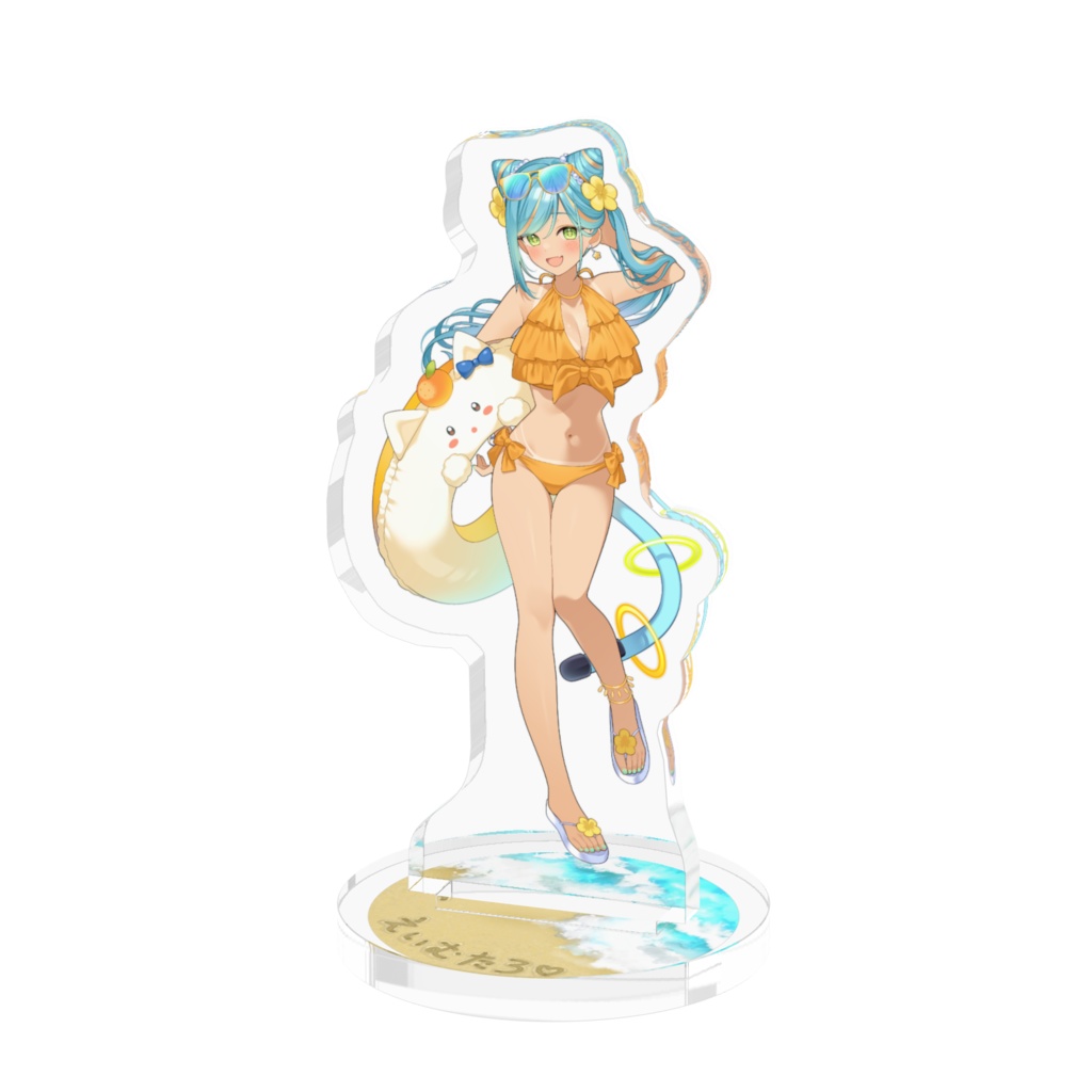 【期間限定】生誕祭記念🍰日焼け水着ギャル風 アクリルフィギュア【猫稀エイム】