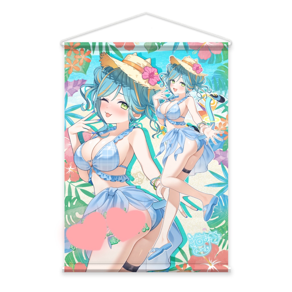 【期間限定】生誕記念🎂キュートフリル水着 B2タペストリー【メッセージ入り】
