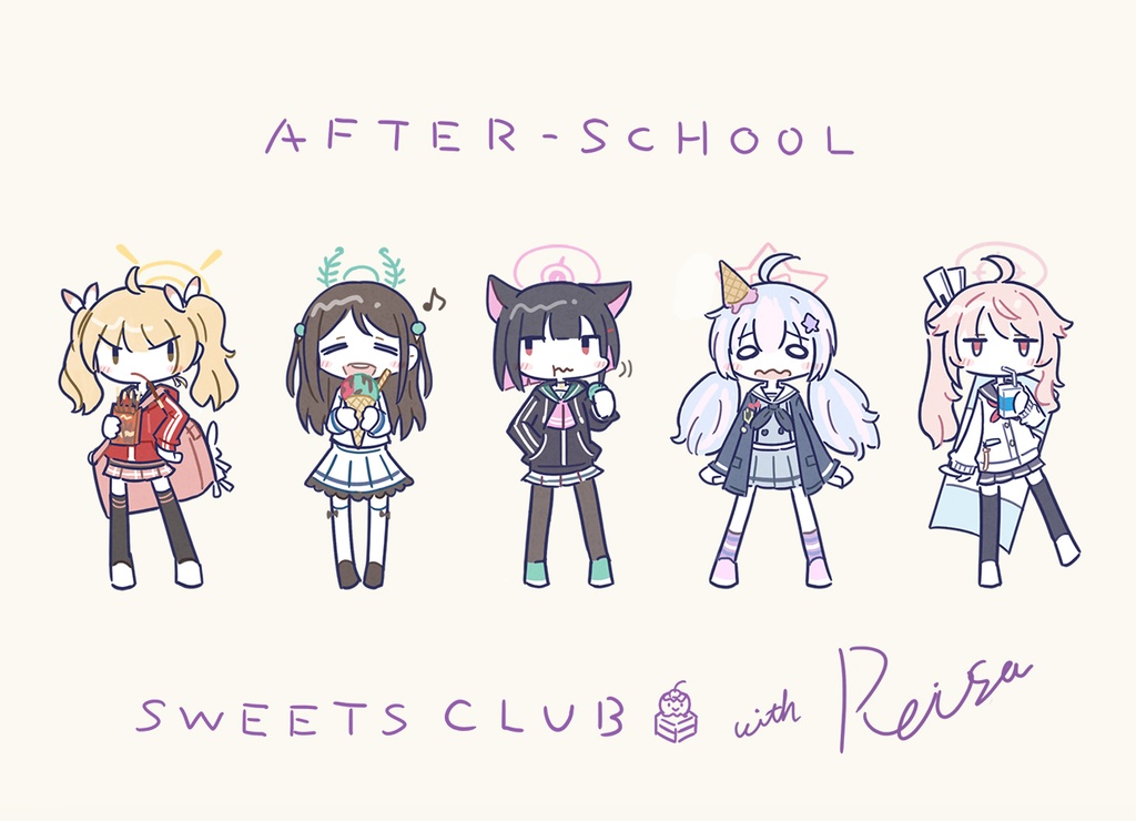 放課後スイーツ部＋レイサ［ブルアカ］アクリルスタンド