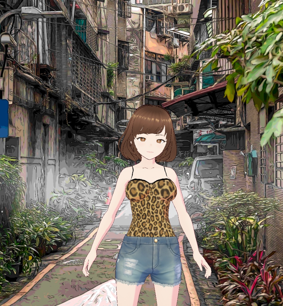 【VRM版】ヒョウ柄女Ver.1.2 - youkihi - 2/5
