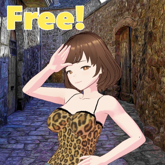 【VRM版】ヒョウ柄女Ver.1.2