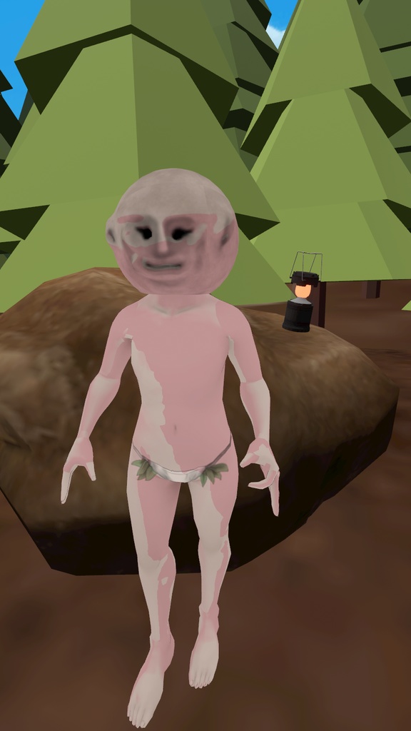 3Dアバター【VRC向け/VRM同梱】マッドメン(丸顔タイプ)