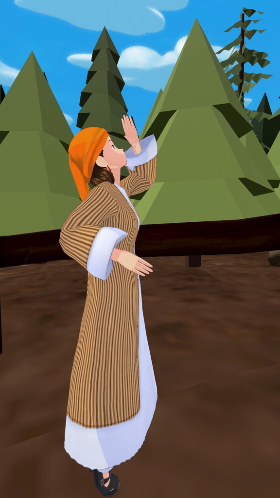 3Dアバター【VRC向け/VRM同梱】キプロス風民族衣装女子