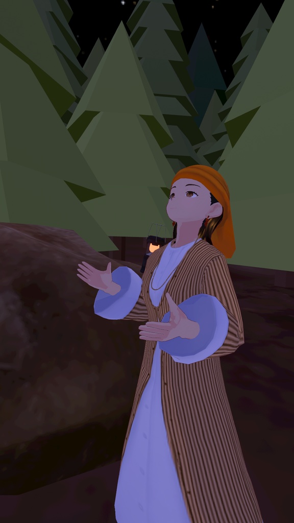 3Dアバター【VRC向け/VRM同梱】キプロス風民族衣装女子