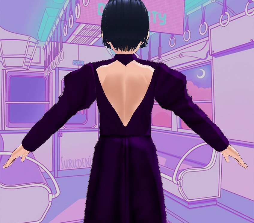 80s Purple Power Dress/Bra & with tights