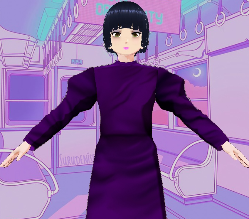 80s Purple Power Dress/Bra & with tights