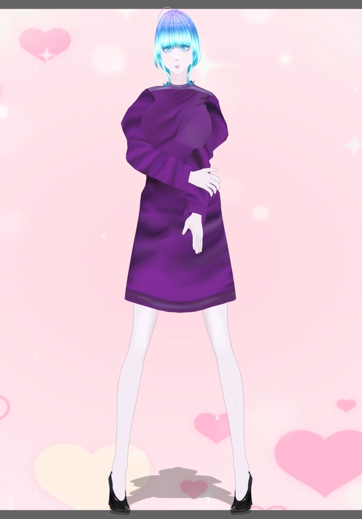 80s Purple Power Dress