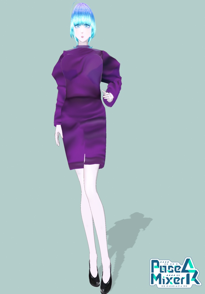 80s Purple Power Dress
