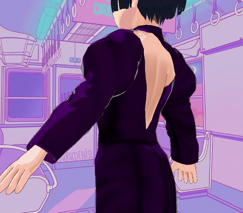 80s Purple Power Dress