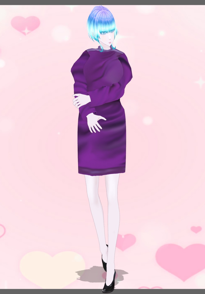 80s Purple Power Dress