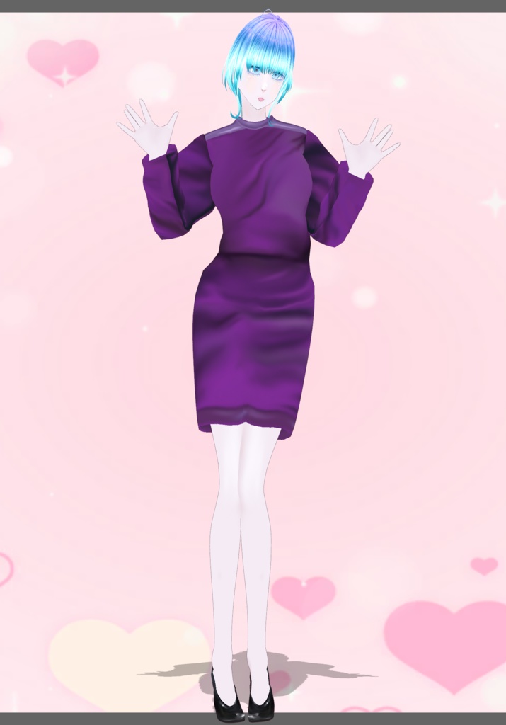 80s Purple Power Dress