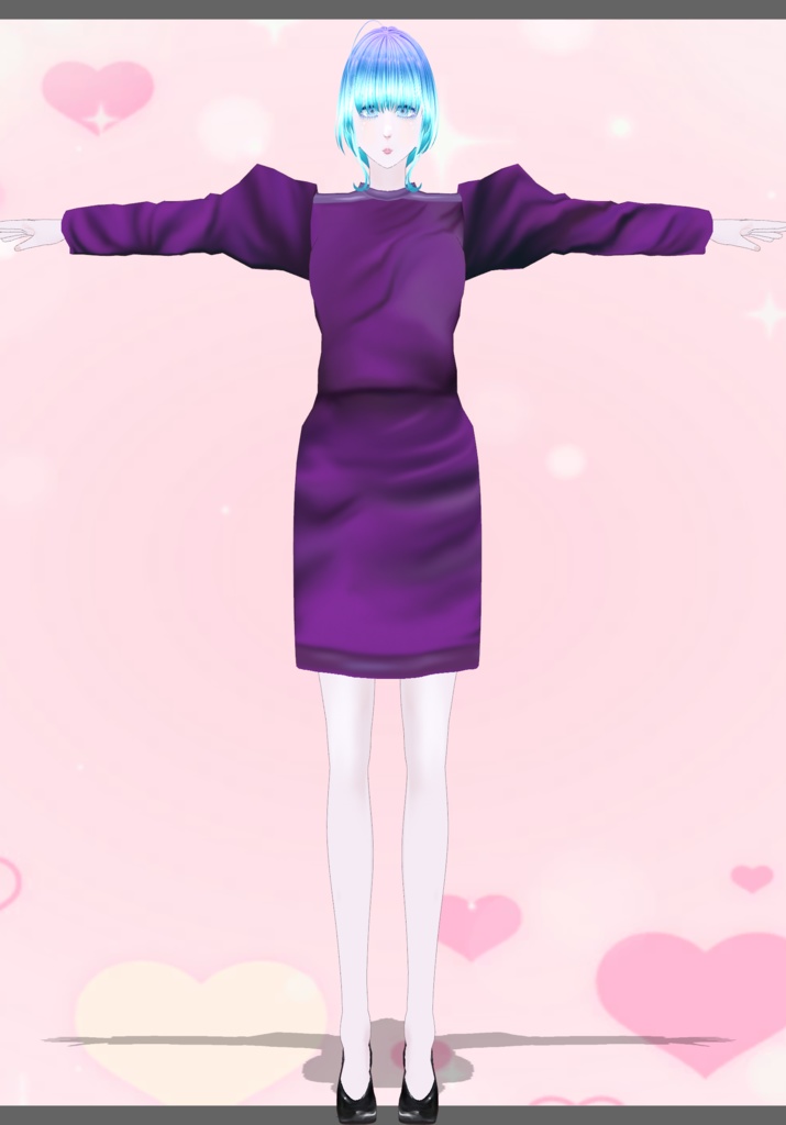 80s Purple Power Dress