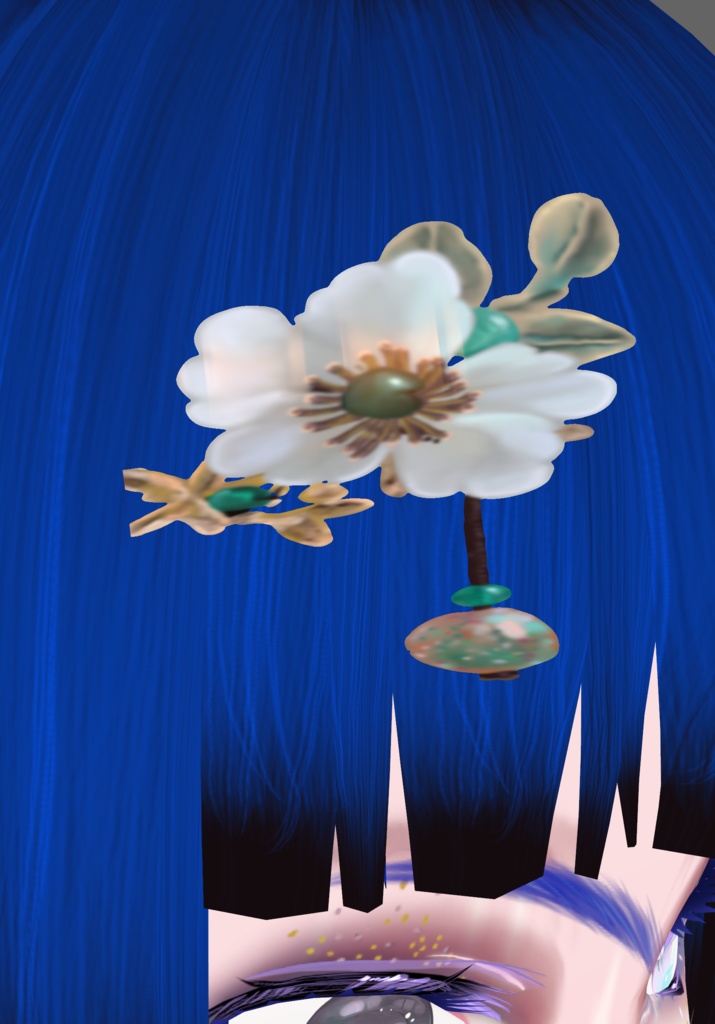 Blue Embroidered Qipao long dress quarter sleeves