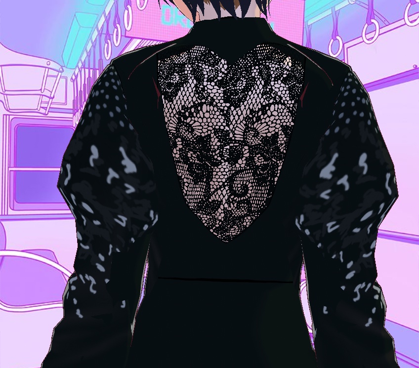 PowerDress Laceback w studdedSleeves Updated