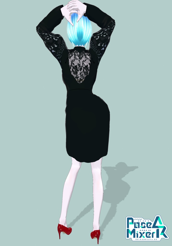 PowerDress Laceback w studdedSleeves Updated