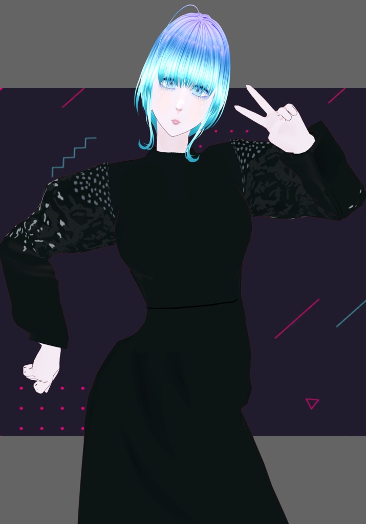 PowerDress Laceback w studdedSleeves Updated