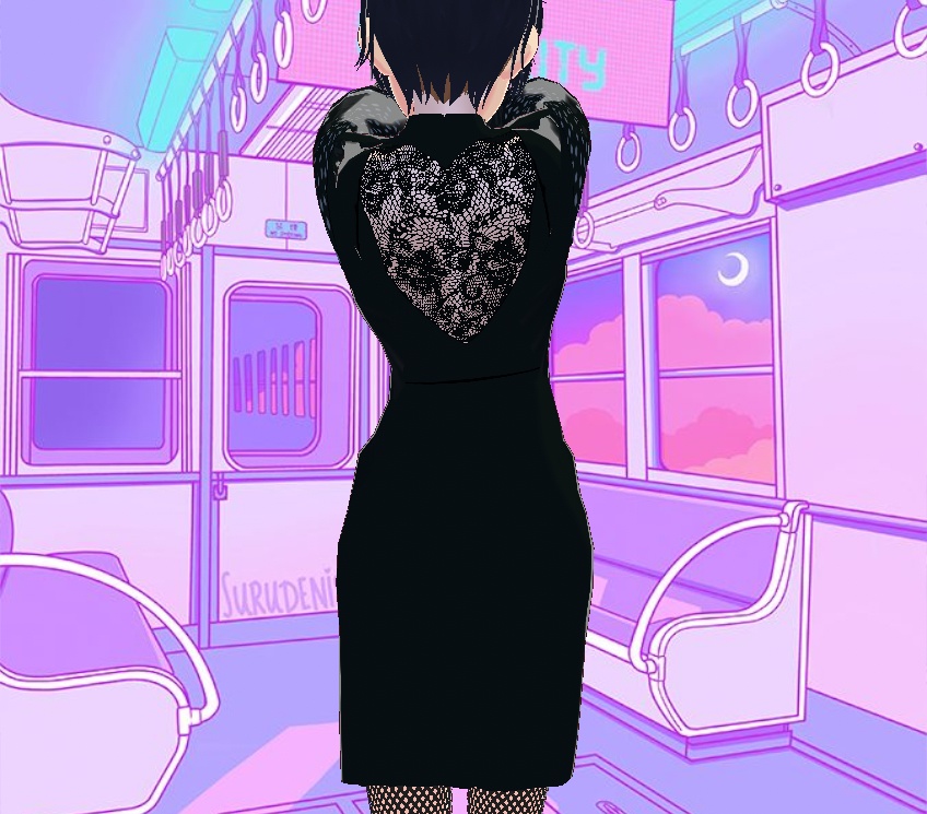 PowerDress Laceback w studdedSleeves Updated