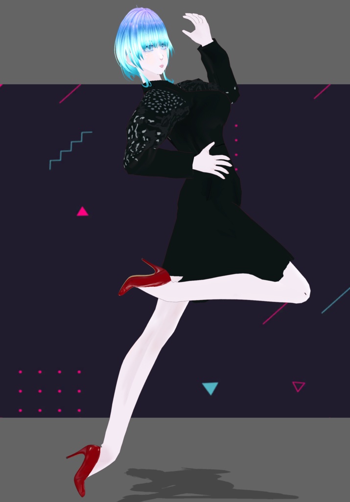 PowerDress Laceback w studdedSleeves Updated