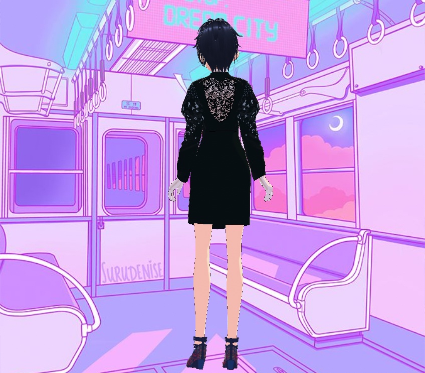 PowerDress Laceback w studdedSleeves Updated