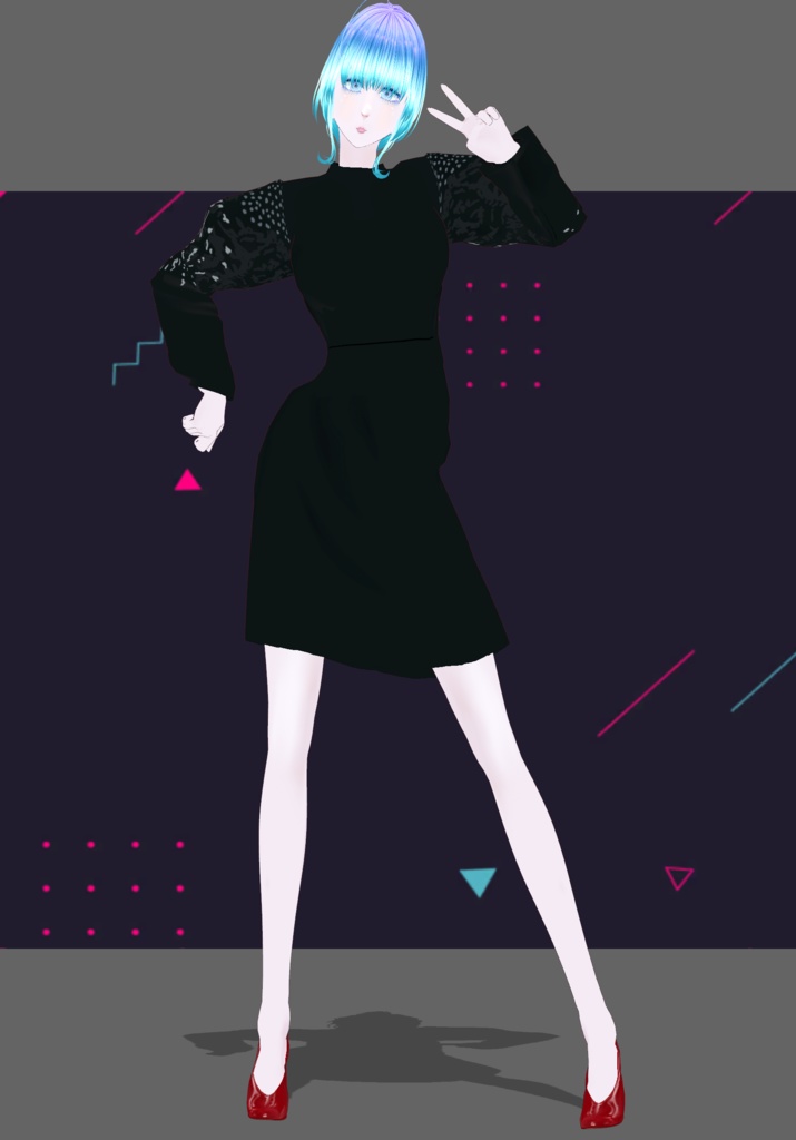 PowerDress Laceback w studdedSleeves Updated