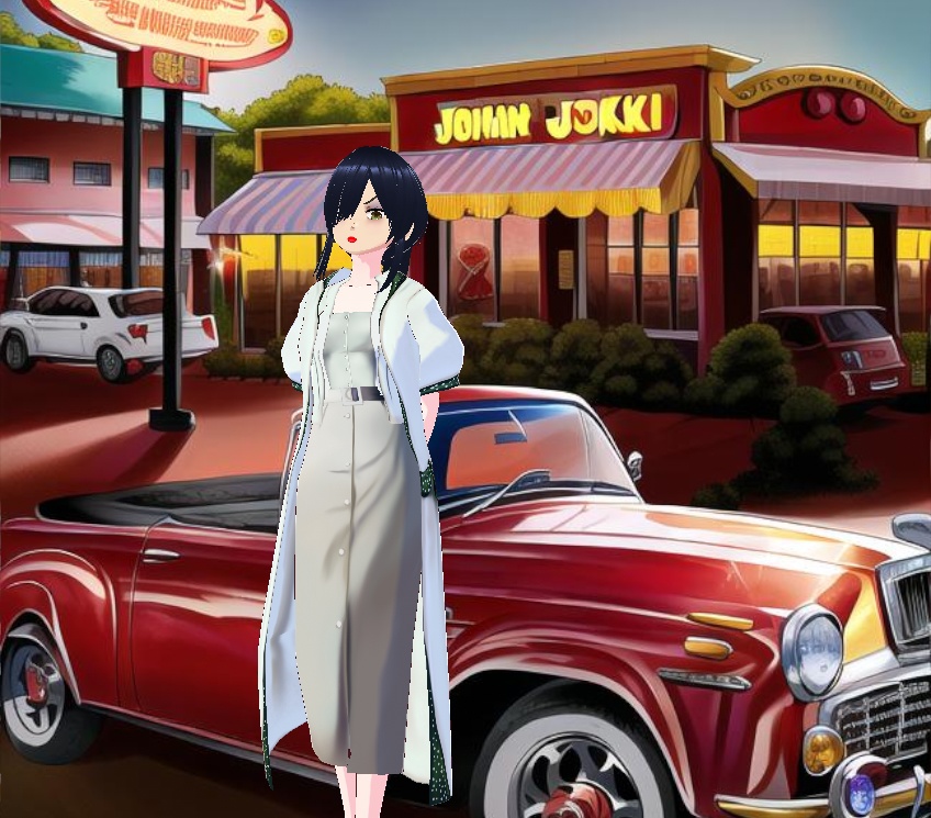 Dome sleeves 1950s vintage coat in cream and green polka dots