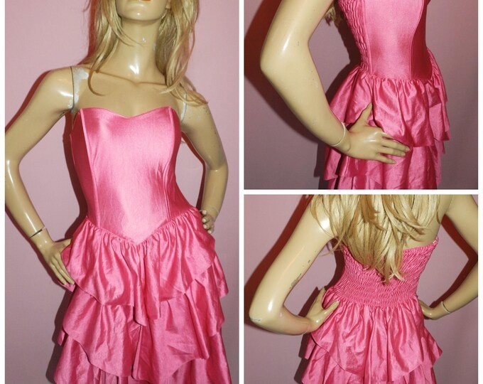 Retro tiered corset dress