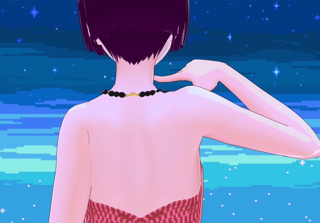 Retro 80s Race Flag Necklace