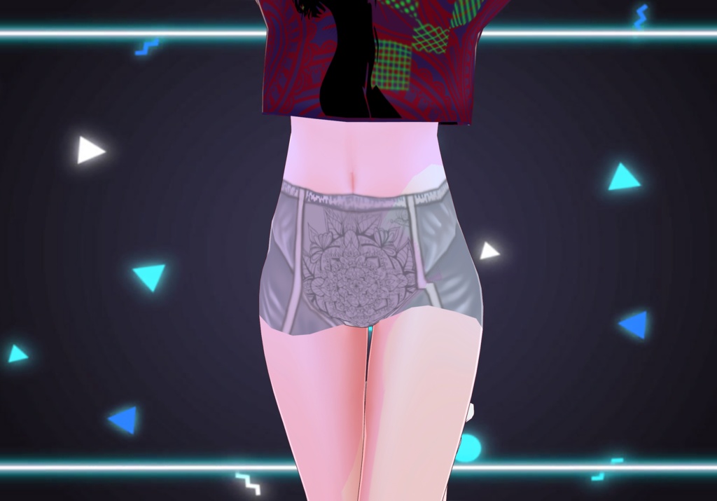 Vintage High Waisted Satin Underwear Set of four