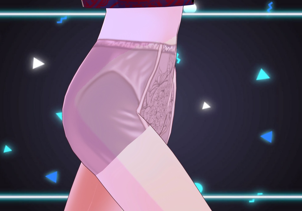 Vintage High Waisted Satin Underwear Set of four