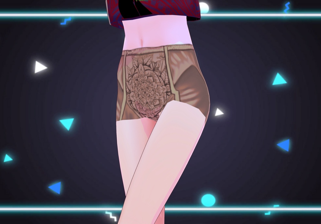 Vintage High Waisted Satin Underwear Set of four