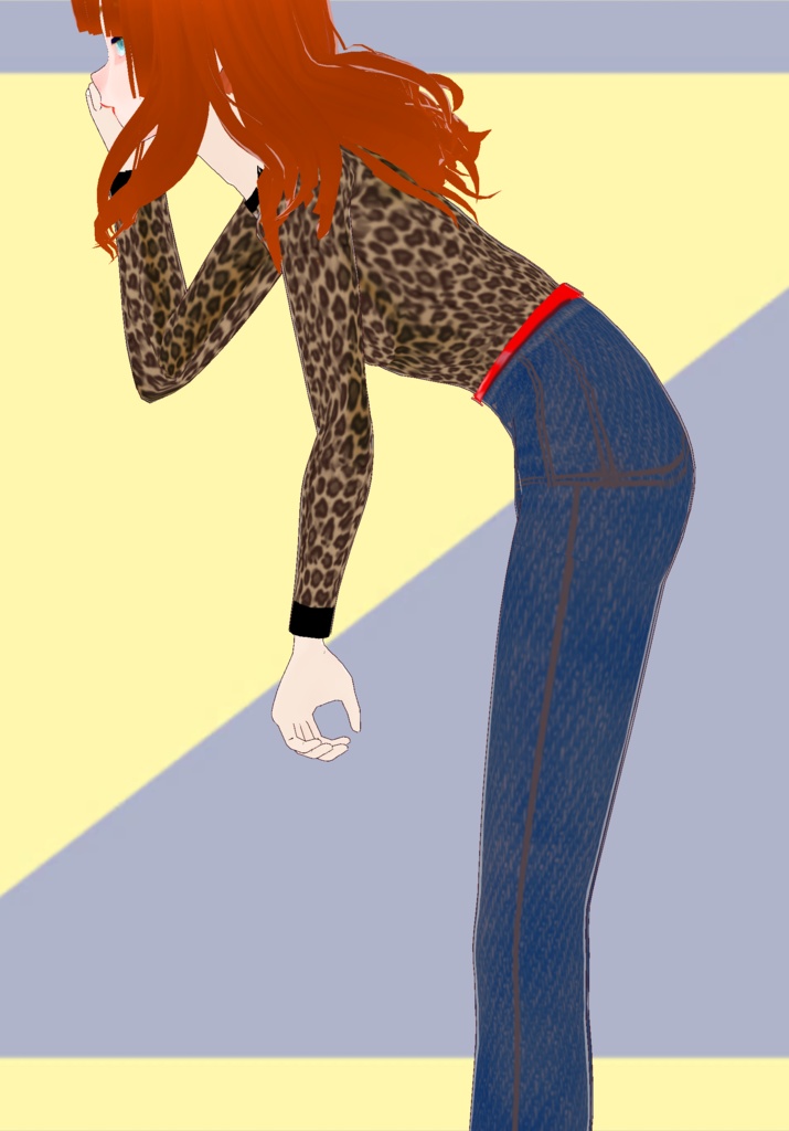 High Waisted 50s Jeans with belt