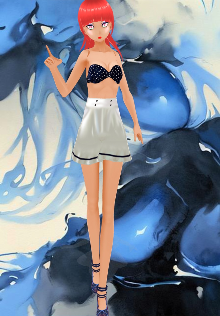 Vintage 80s Two Piece Swimsuit Nautical White Shorts