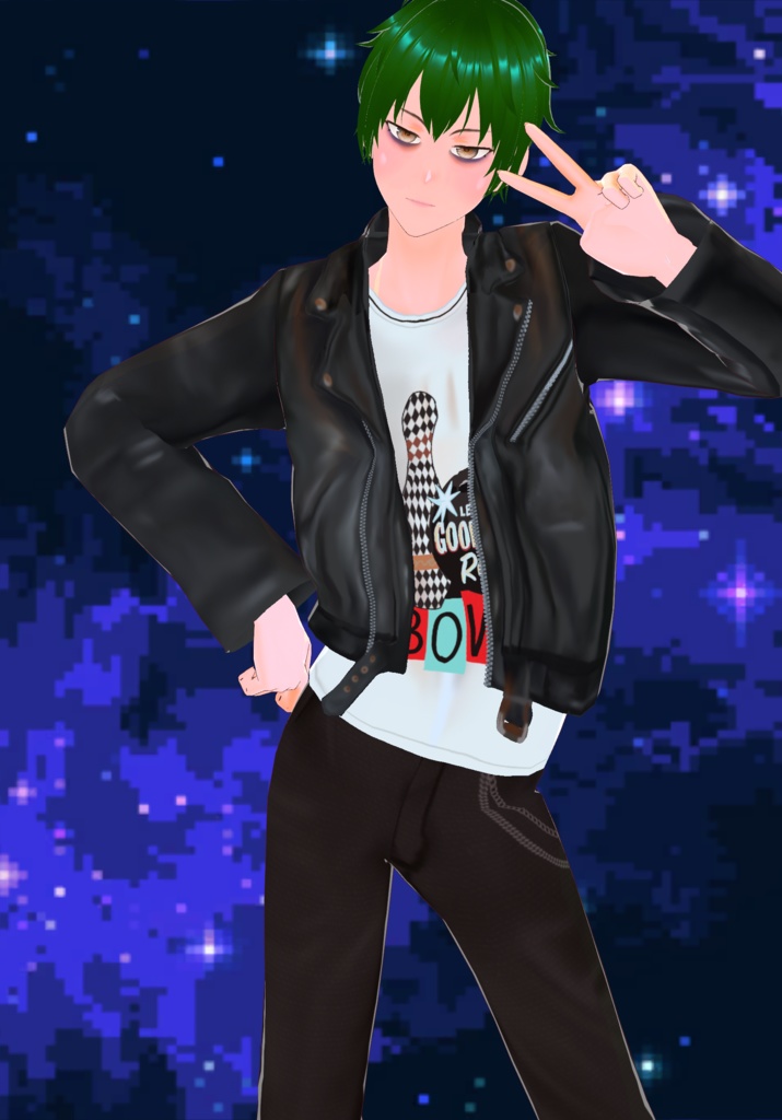 Rockabilly Leather Logo Jacket Unsex