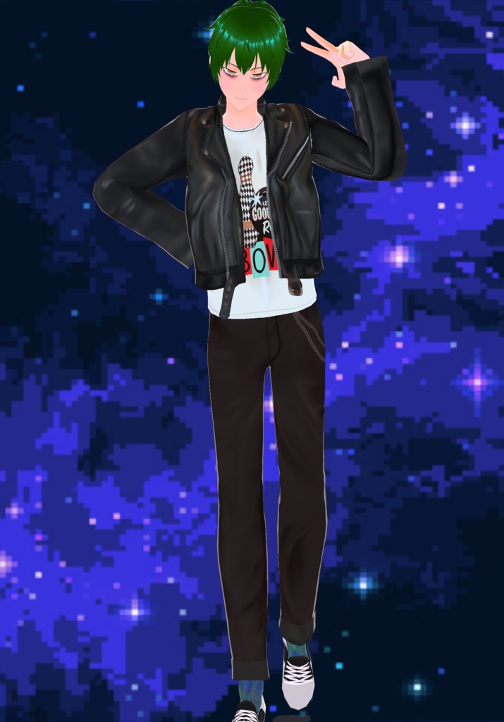 Rockabilly Leather Logo Jacket Unsex