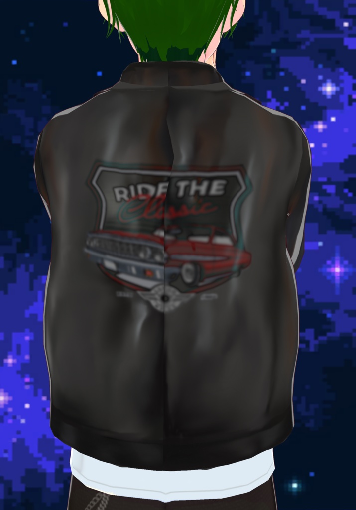 Rockabilly Leather Logo Jacket Unsex