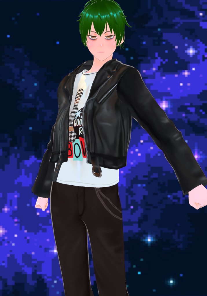 Rockabilly Leather Logo Jacket Unsex