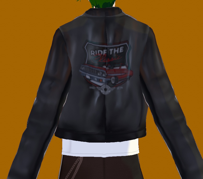 Rockabilly Leather Logo Jacket Unsex