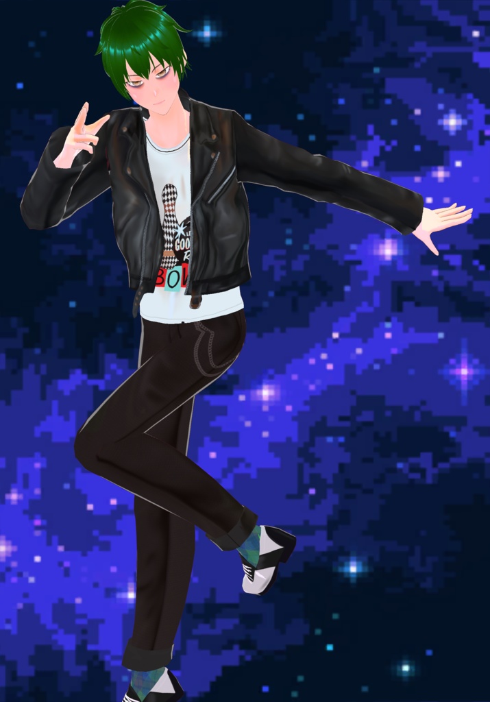 Rockabilly Leather Logo Jacket Unsex