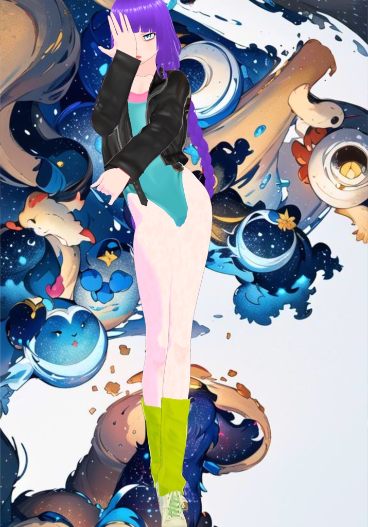 Turquoise Aerobics 80s Outfit Set