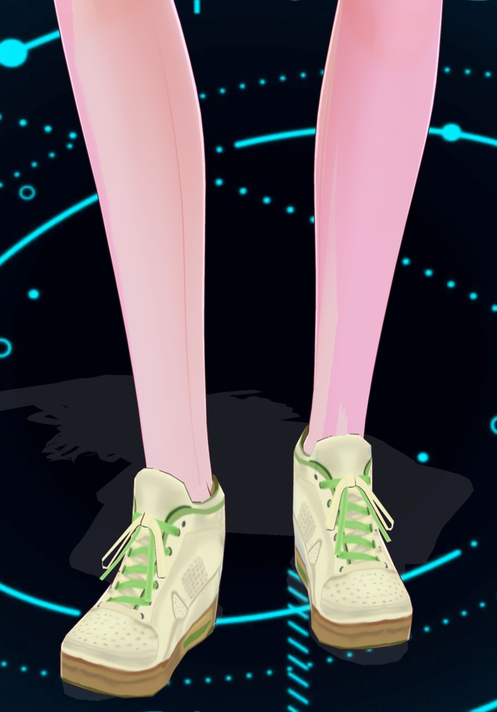 LA Gear 80s Aerobics Sneakers Cream/Green