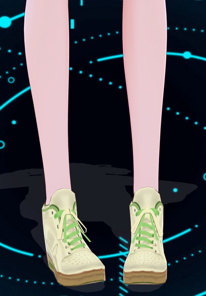 LA Gear 80s Aerobics Sneakers Cream/Green