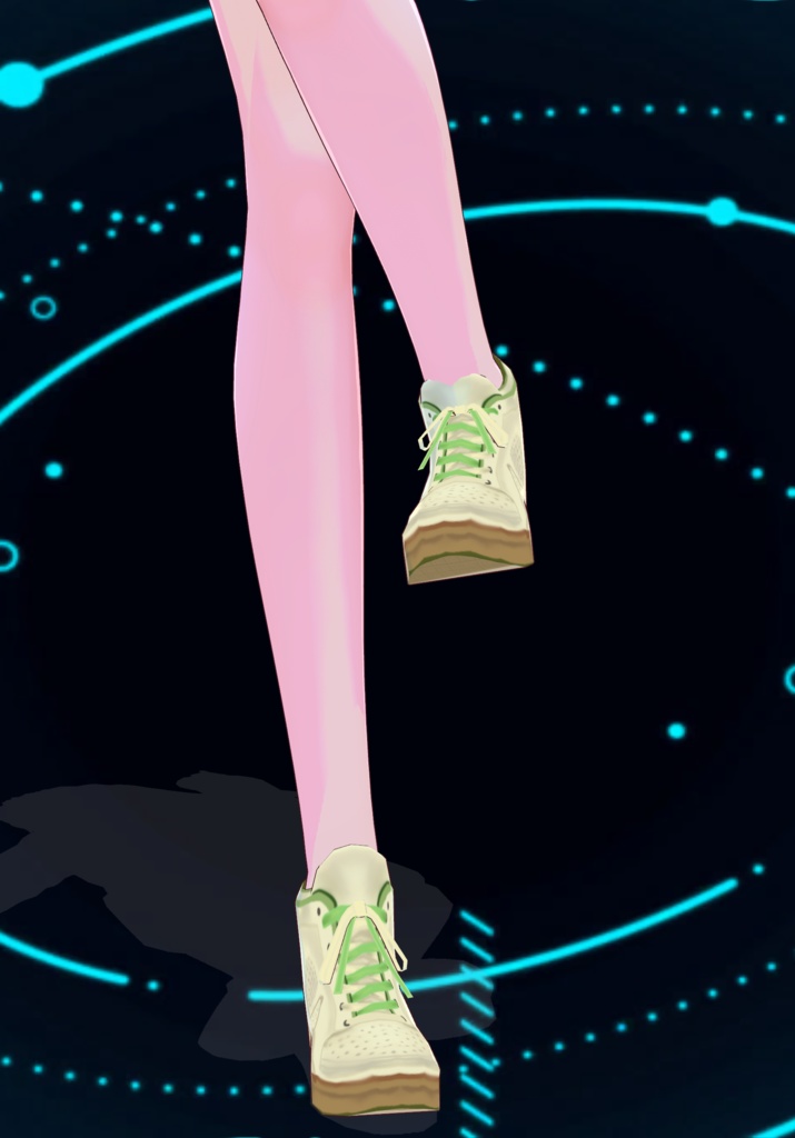 LA Gear 80s Aerobics Sneakers Cream/Green