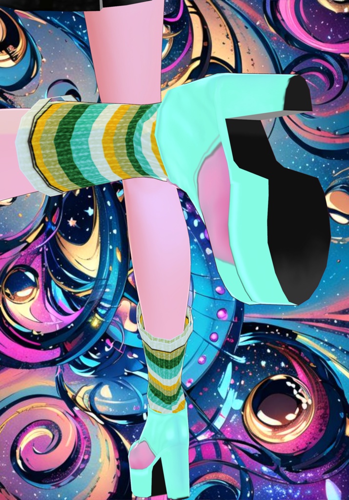 So Baby Connies 70s Platform Shoes with Knit Socks B/P