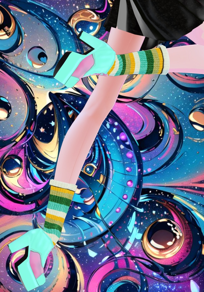 So Baby Connies 70s Platform Shoes with Knit Socks B/P