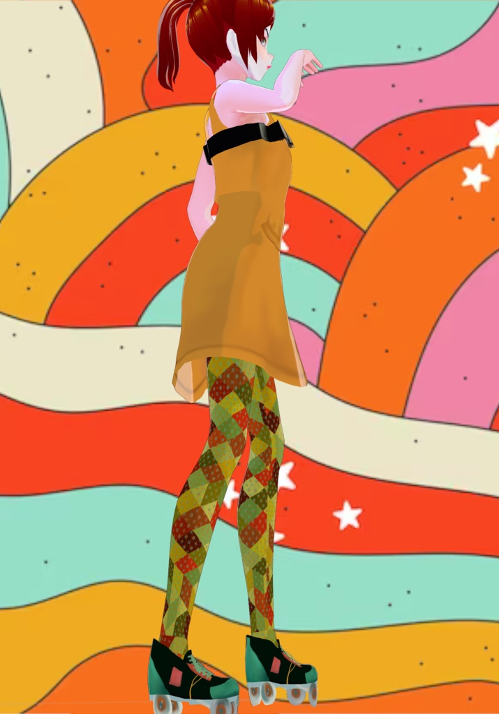 Free 60s Mod Yellow Dress & Geometric Leggings Limited Quantity