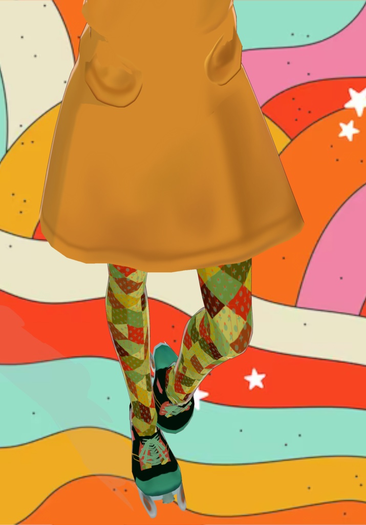 Free 60s Mod Yellow Dress & Geometric Leggings Limited Quantity