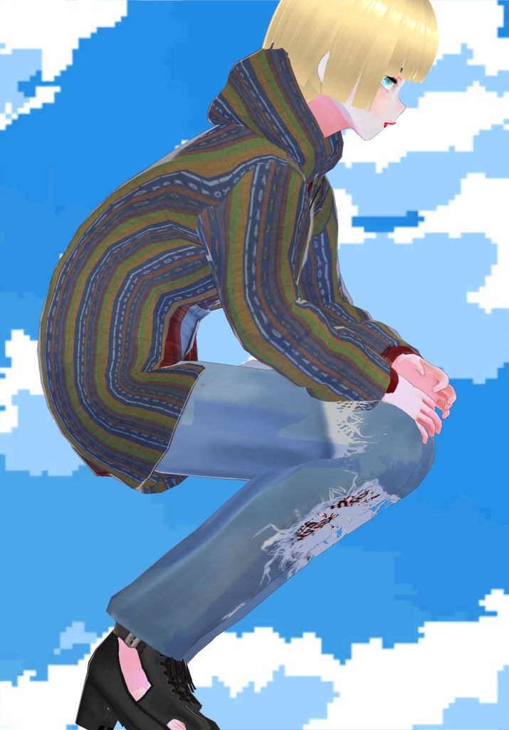 Multicolor Baja Hoodie W/ Plaid Shirt and Joker T-Shirt 90s Grunge Fashion